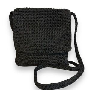 The Sak Bag Crossbody Shoulder Crochet Boho Black